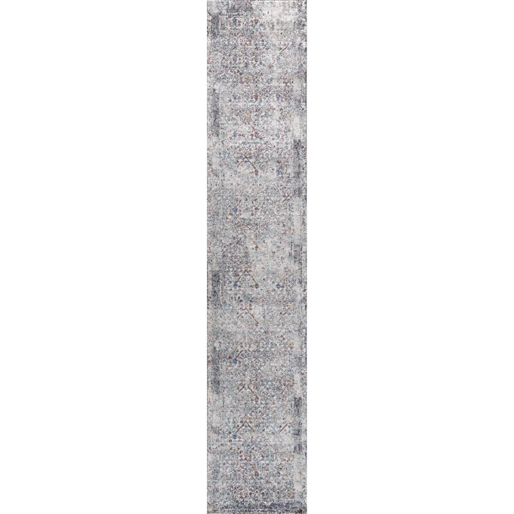 Dynamic Rugs 6195-999 Soma 2.2 Ft. X 11 Ft. Finished Runner Rug in Grey/Multi 